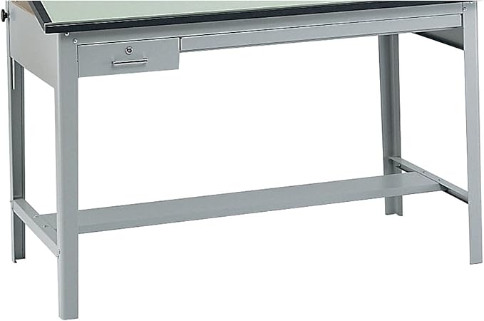 Safco Products 3962GR Precision Drafting Table Base for Use with 3952, 3953 Table Top, Sold Separately, Gray
