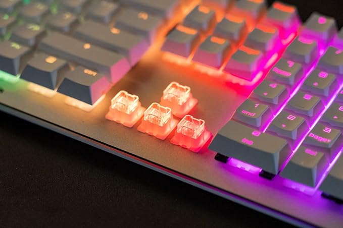 Cherry MV 3.0 Viola Wired Mechanical Gaming Keyboard. RGB Backlight with Cross Linear Viola Switches. from The Makers of The MX Switch. (Black)