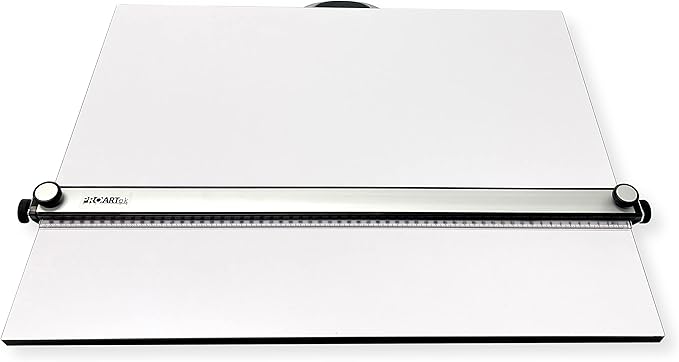 Proartek PK00017 Model PXB31 Portable Drafting Drawing Board 23" x 31"; PXB Series; Adjustable Aluminum Parallel Straightedge; Carry Handle; Architecture Tool for Students and Professionals