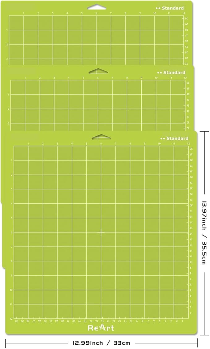 ReArt Standard grip Cutting Mat 12x12 inch 3 Pack