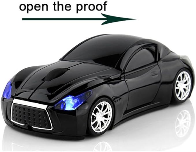 MGbeauty Sports Car Mouse Wireless Mouse Computer Mice Laptop Optical Gaming Mouse Red (Green)