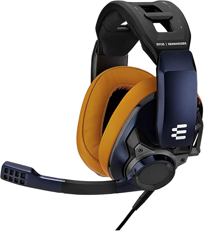 EPOS I Sennheiser GSP 602 – Wired Closed Acoustic Gaming Headset, Noise-Cancelling Microphone, Adjustable Headband with Customizable Contact Pressure, Volume Control, for PC + Mac + Xbox + PS4, Pro