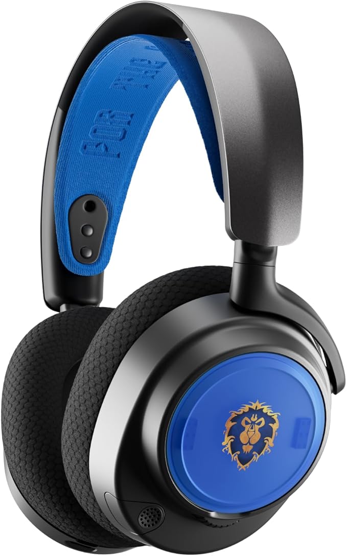 SteelSeries Arctis Nova Booster Pack — World of Warcraft Alliance Edition — Free in-Game Item — Gaming Headset Accessory — Nylon Headband — Customize with Unique Speaker Plates — Limited Edition