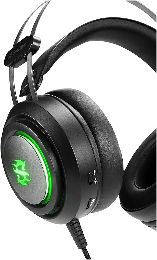 Sharkoon SHA-SGH30 Gaming Headset, Virtual 7.1 Compatible (Windows Only), Compatible with PC/PlayStation 4/PlayStation 5