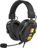 Redragon H375 Wired Gaming Headset, 53mm Drivers 7.1 Surround Sound, Detachable Noise Cancelling Mic, USB Computer Headset with RGB, Lightweight Design for PC/Laptop/PS4
