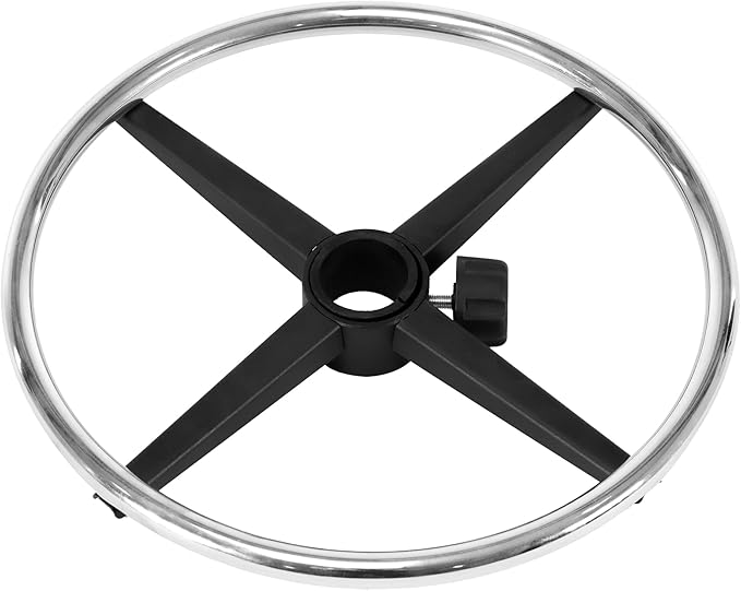 Frassie Office Stool Foot Rest Ring Attachment Metal Chrome, 15.7 Inch Diameter Studio Drafting Chair Footrest Ring