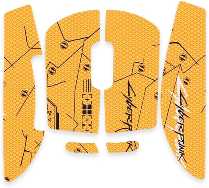 HUYUN Mouse Side Panels/Anti Sweat Paste Grip Tape Replacement for Logit G Pro X Superlight Second Gen Wireless Gaming Mouse (Yellow)