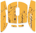 HUYUN Mouse Side Panels/Anti Sweat Paste Grip Tape Replacement for Logit G Pro X Superlight Second Gen Wireless Gaming Mouse (Yellow)