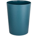 UUJOLY Small Trash Can Wastebasket Garbage Can Container Bins for Bathrooms, Laundry Room, Kitchens, Offices, Kids Rooms, Dorms (Bluish Green)