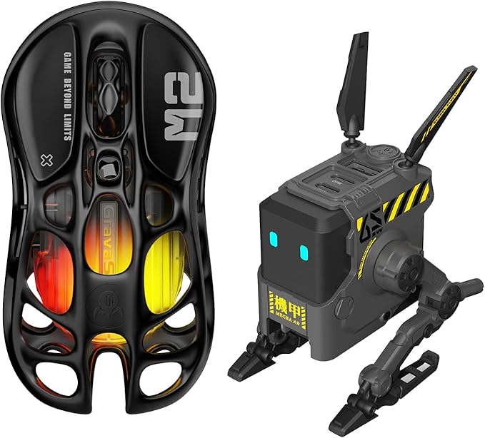 GravaStar Mercury M2 Wireless Gaming Mouse with GravaStar Alpha65 Robot Fast GaN Charger Block