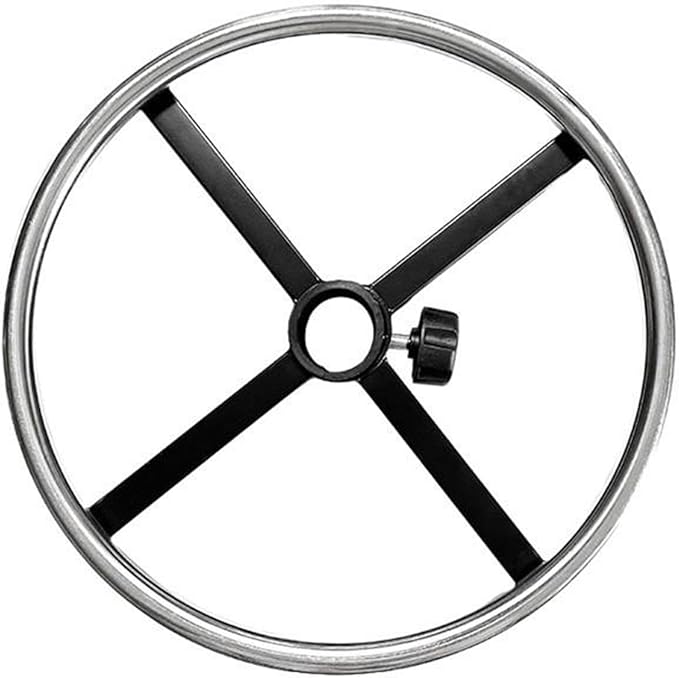 Generic Rotating Footrest Ring for Office Chairs, Spare Parts Made of Stainless Steel, Circle for Office Desk Chair, 35cm