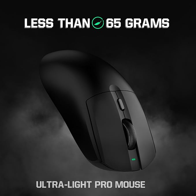ATTACK SHARK AJ139 G Pro Gaming Mouse 4K Polling Lightweight PAW 3395 Sensor Receiver up to 26,000DPI 6 Programmable Button USB-C Charging Ergonomic Symmetric for Xbox PS4 PC Mac Gamer
