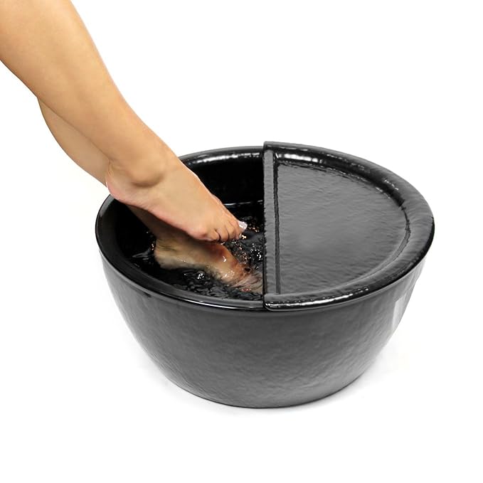 Noel Asmar Signature Pedicure Footrest, Half Moon Design, Eco friendly and Recyclable, Made from Resin - BPA and Toxin Free (Onyx)