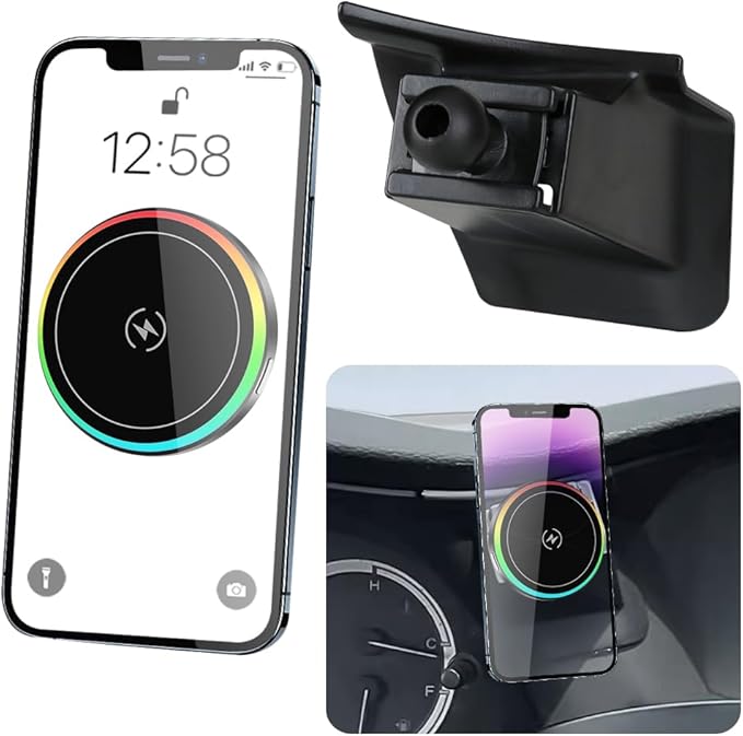 Car Magnetic Phone Mount for Honda Accord 2013 2014 2015 2016 2017 Auto Interior Accessories Best Cellphone Holder Fast 15W Wireless Charger Cell Phones Charging Screen Stand Vehicle Accessory