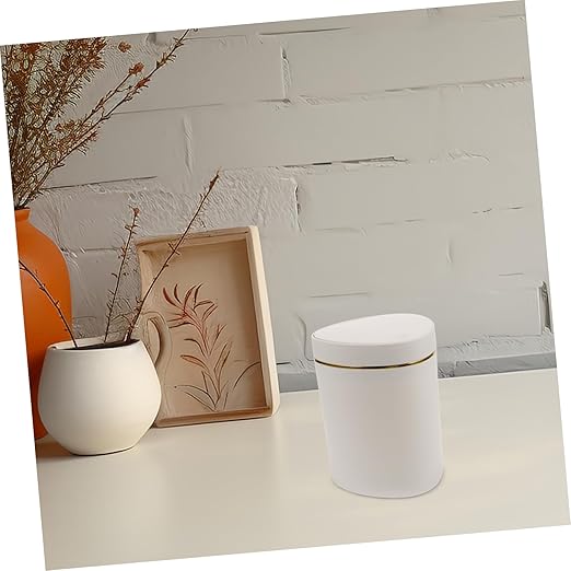 ABOOFAN Slim Garbage Bin Desk Top Trash Can Mini Small Waste Container Hotel Office