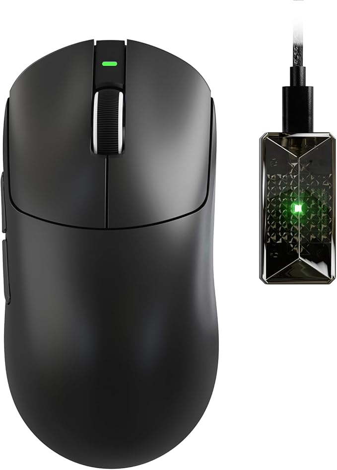ATTACK SHARK X8 Ultimate Wireless Gaming Mouse,55g Ultra-Lightweight BT/2.4GHz Wireless/Wired Mouse,8K Polling Rate,PixArt PAW3950MAX Sensor,42000 DPI,800mAh Battery,Gamer Mice for PC/Win/Mac(Black)