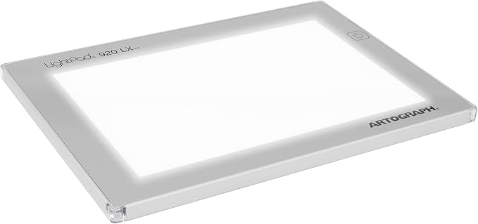 Artograph Thin LED Light Box, 9" x 6" Dimmable Drawing & Tracing Pad, LightPad 920 LX