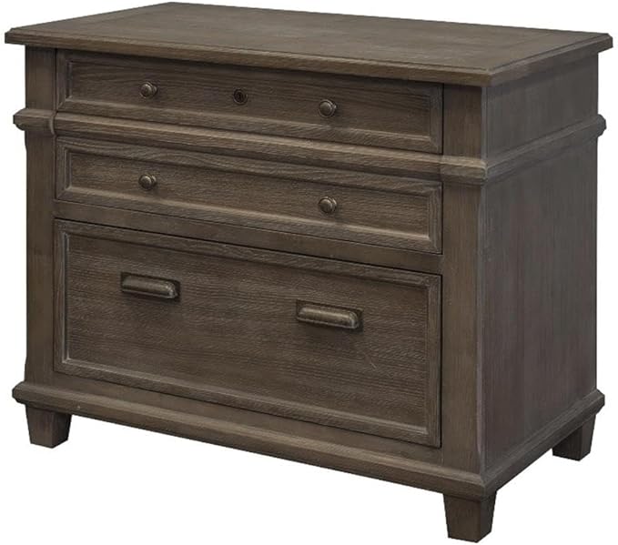 BOWERY HILL Set of 3 Electronic Sit/Stand Desk & Open Bookcase & Filing Cabinet