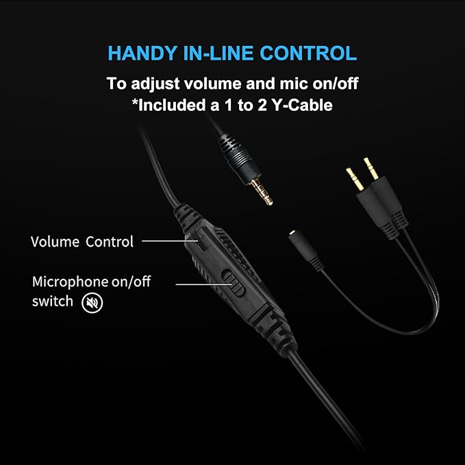FOXXRAY BA-68 Gaming Headset for PC, PS4, PS5, Xbox, Lightweight Over-Ear Headphone with mic, 50MM Dynamic Drivers, 3.5mm Audio Jack, Soft Memory Foam Cushion, Removable Microphone