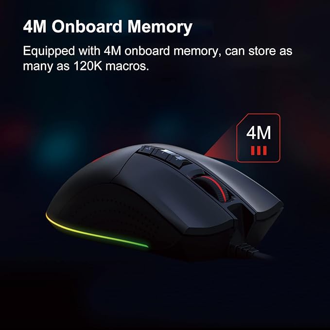 Bloody ES9Pro FPS RGB Gaming Mouse, PMW3389 Chip, 16000 CPI, 2000Hz Report Rate, 400IPS, 4M Onboard Memory, Fully Programmable with Advanced Preset Macros