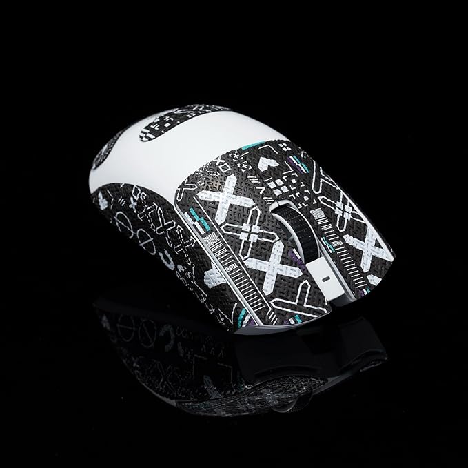 Grip Tape for Razer Viper V3 Pro & V4 Pro - Anti-Slip,Enhanced Control, Sweat Resistance,Improves FPS Gaming Grip & Mouse Protection [Pre-Cut] EVA White Purple