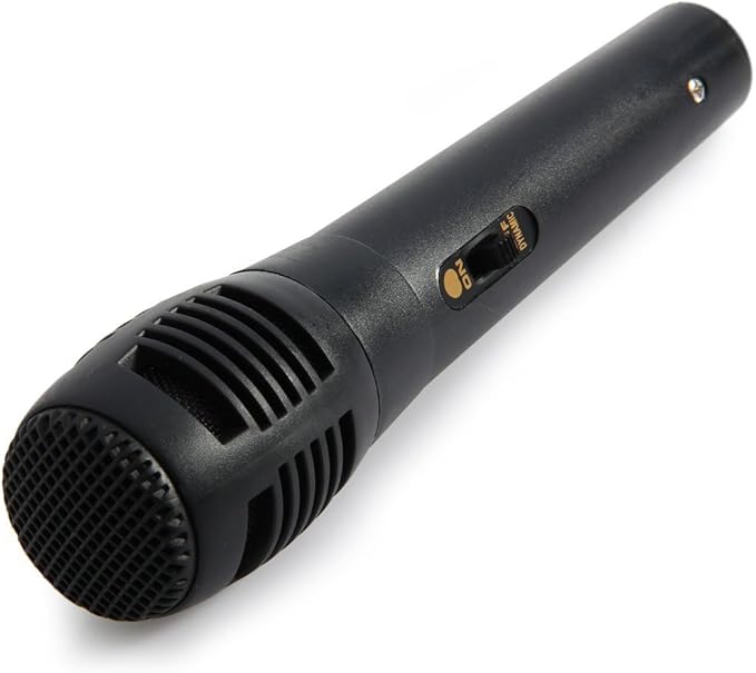 Chliste Singing Machine Unidirectional Dynamic Microphone with 5 Ft. Cord