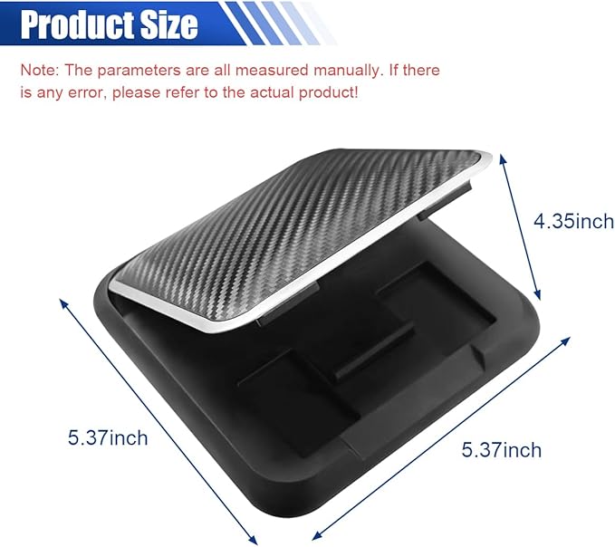 LAINLOY Car Phone Holder Mount, Non-Slip Desk Phone Holder, Silicone Carbon Fiber Car Dashboard Cell Phone Pad for iPhone Pro Max SE XS XR Plus, Galaxy