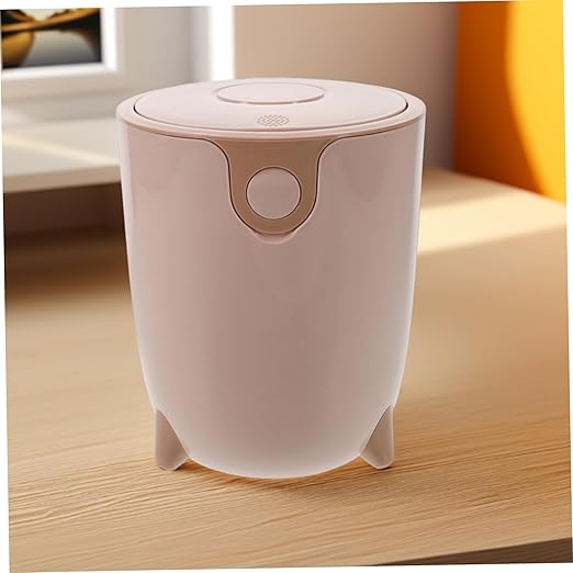 Zerodeko Bedroom Wastebasket Small Kitchen Trash Can Lid Desk Trash Can Mini Garbage Bin