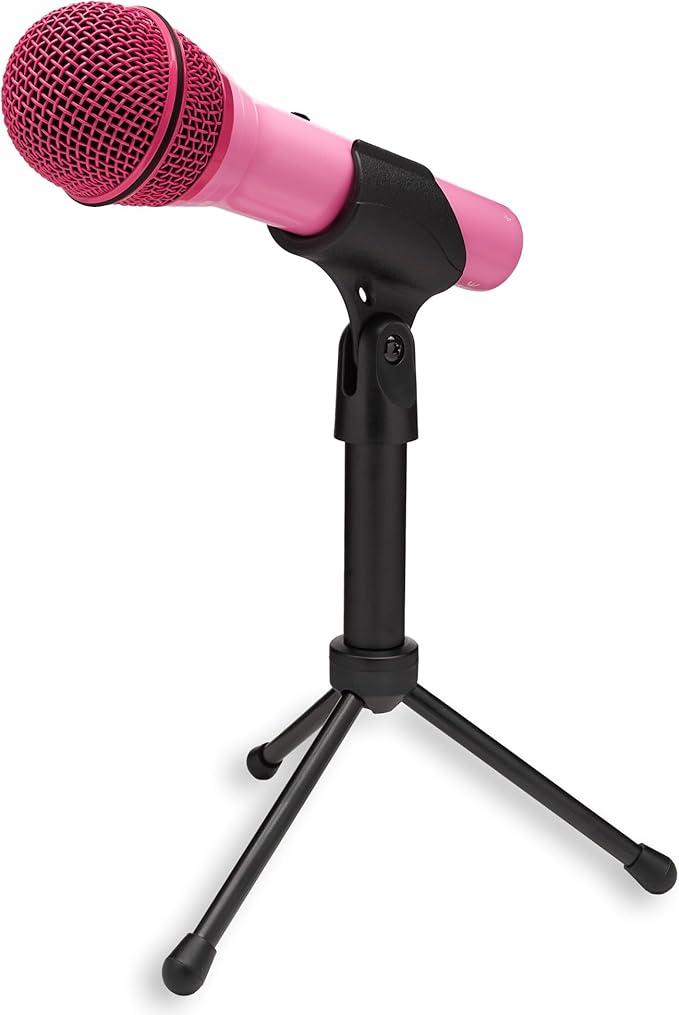 Samson Q2U USB and XLR Handheld Dynamic Microphone with Cardioid Polar Pattern for Podcasting and Live Streaming (Pink)