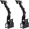 Adjustable Document Holder for Typing, Multi-Purpose Paper Holder Stand for Desk, Flexible Copy Holder Clip for Computer, Drawing, and Advertising Use (2 Pack, Black)