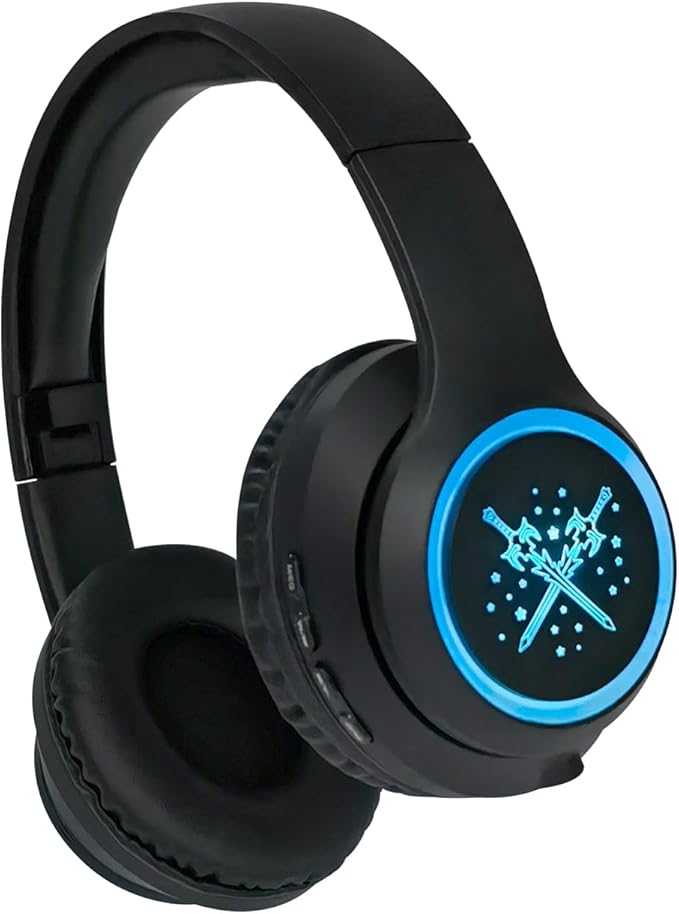 Boys Headphones, Sword Light up Headphone, Kids Bluetooth Headphones Wireless for Boys Girls Toddler Amazon Fire Tablet/Laptop/Pad/Schoo (Black Sword)