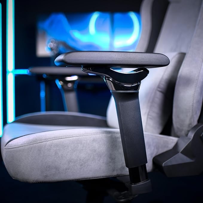Arozzi Infinity 4D Adjustable Armrests – Fits Most Gaming & Office Chairs, 360° Rotation, Multi-Directional Comfort – Black