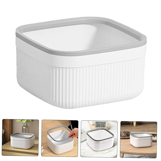 2pcs Mini Desktop Trash Can Open Rubbish Bin for Office Home Kitchen Slim Design Easy to Place Tabletop Stylish for Organizing Waste and Enhancing