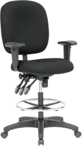Studio Designs Winslow Drafting Work Chair with Foot Rest - Adjustable Height Chair - Contoured for Desk or Drafting Table