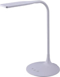 PureOptics LED VLED1819-BD Battery LED Desk Lamp, Dimmable with Adjustable Color Temperature, 4 Hour Battery Life, Rechargeable, Eco Friendly, White