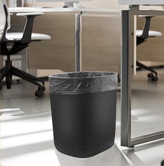 Small Trash Can with 60 Count of Trash Bags,2.5 Gallon Wastebasket Recycling Bin Trash Can for Bathroom Bedroom Office Kitchen (2, Black)