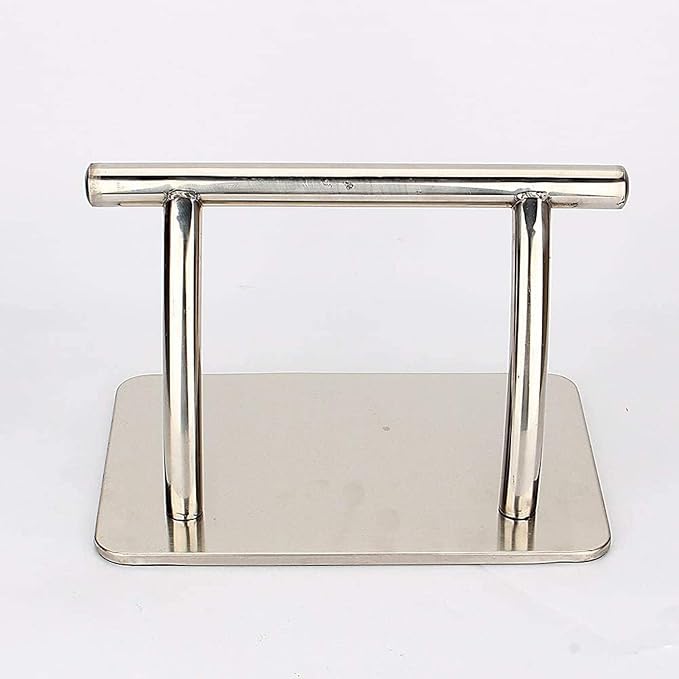 Mxzzand Stainless Steel Footrest Barbers Salon Foot Rest Rack Hair Chair Salon Barbers Equipment for Hairdressers Tattoo Shops