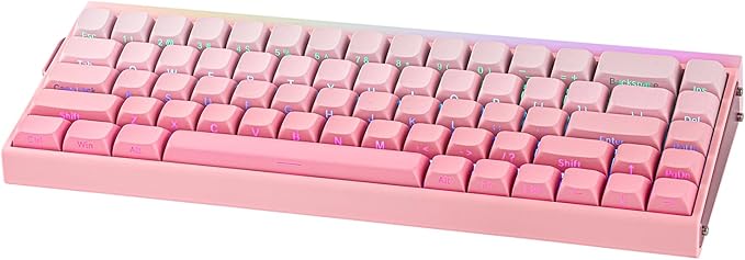 EPOMAKER Aula Hero 68 HE Wired Magnetic Gaming Keyboard, 0.01mm Adjustable Actuation, Rapid Hall Effect Switch, 8kHz Polling, 5-Layer Sound Dampening, RGB Box & Backlight (Pink)