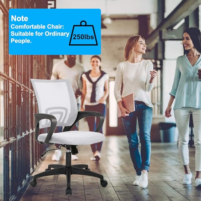 BestOffice Ergonomic Mesh Office Chair – White