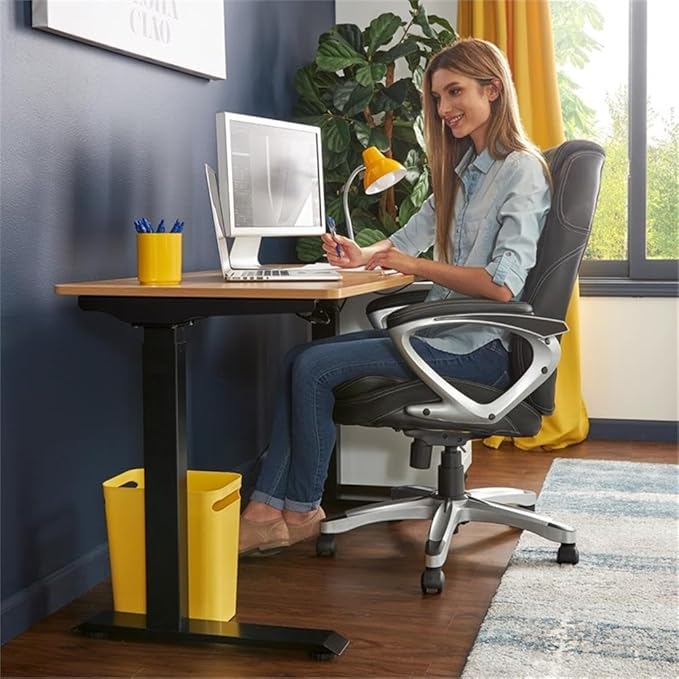 Home Square 2-Piece Set with Adjustable Standing Desk and Executive Office Chair