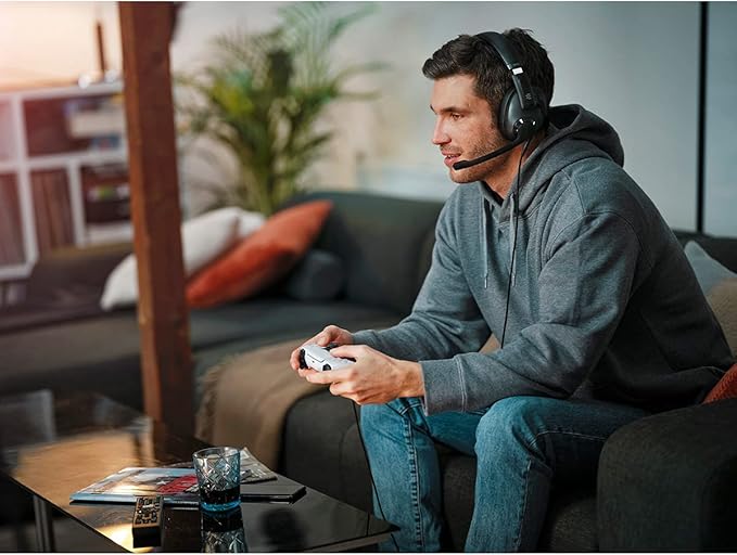 EPOS H3 Closed Acoustic Gaming Headset with Noise-Cancelling Microphone - Plug & Play Audio - Around The Ear - Adjustable, Ergonomic - for PC, Mac, PS4, PS5, Switch, Xbox - Onyx Black