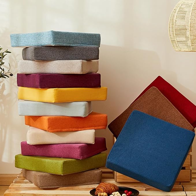 seat Cushion 16x16x3inch Pain Relief Foam Seat Pad ，Thicken Breathable & Washable Cover,for Wheel Chair Car Seat,Office Chair