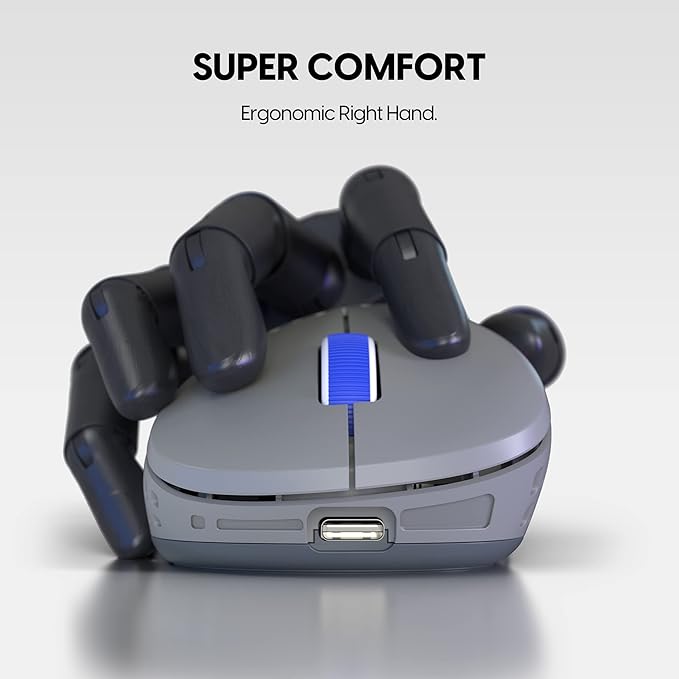 Pulsar Gaming Gears - Xlite V2 Mini Retro Edition Wireless High Performance Super Light and Fast Ergonomic Gaming Mouse 2.4Ghz 1ms 20000 DPI Optical Sensor PAW3370 (Mini, Wireless, Grey) (Renewed)