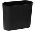 HMQCI Plastic Rectangular Small Trash Can Wastebasket, 3 Gallons, Garbage Container Bin (Black, 5.9"/12.6"/10.6")