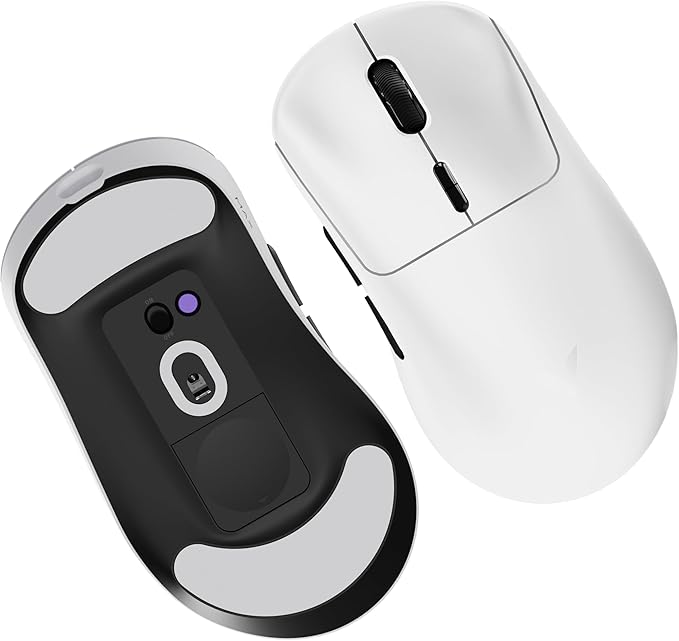 Rapoo VT MAX Lightweight Wireless Gaming Mouse, PAW3950 Ultimate Sensor,750H Battery Life, 8K Polling, 45K DPI, Dual-Mode 2.4G/USB-C, Esports Grade Performance Mouse for PC/Mac (VT3 MAX, White)