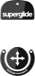 Superglide Glass Mouse Skates for Logitech G Pro X Superlight - Super Smooth Glide, Polished Edge, Durable Sole, Compatible with G Pro Superlight 2, Gaming Mouse Upgrade (Type-S, Black)