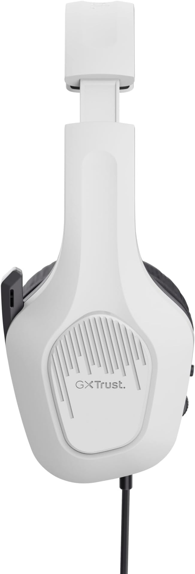 Trust Gaming GXT 415W Zirox Lightweight Gaming Headset with 50mm Drivers for PC, Xbox, PS4, PS5, Switch, Mobile, 3.5 mm Jack, 2m Cable, Foldaway Microphone, Over-Ear Wired Headphones - White