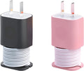 2 in 1 Silicone Charger Protector with Cord Wrap, iPhone Silicone Power Adapter Case, Snapback Charger Winder, Compatible with 18W/20W (2P-BP)
