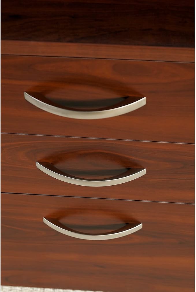 Bush Business Furniture Series C 72W Bowfront Shell Desk with (2) 3-Drawer Mobile Pedestals