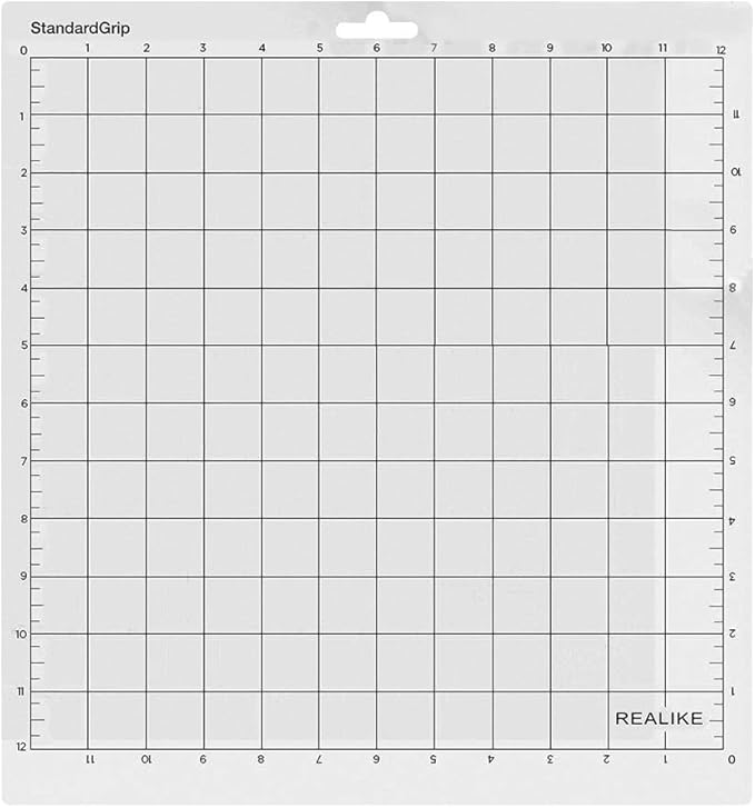 REALIKE 12X12 StandardGrip Cutting Mats for Silhouette Cameo 5/4/3/2/1(3 Pack),Gridded Adhesive Non-Slip Non-Slip Cutting Mat, Replacement Accessories Set Mats Vinyl Craft Sewing